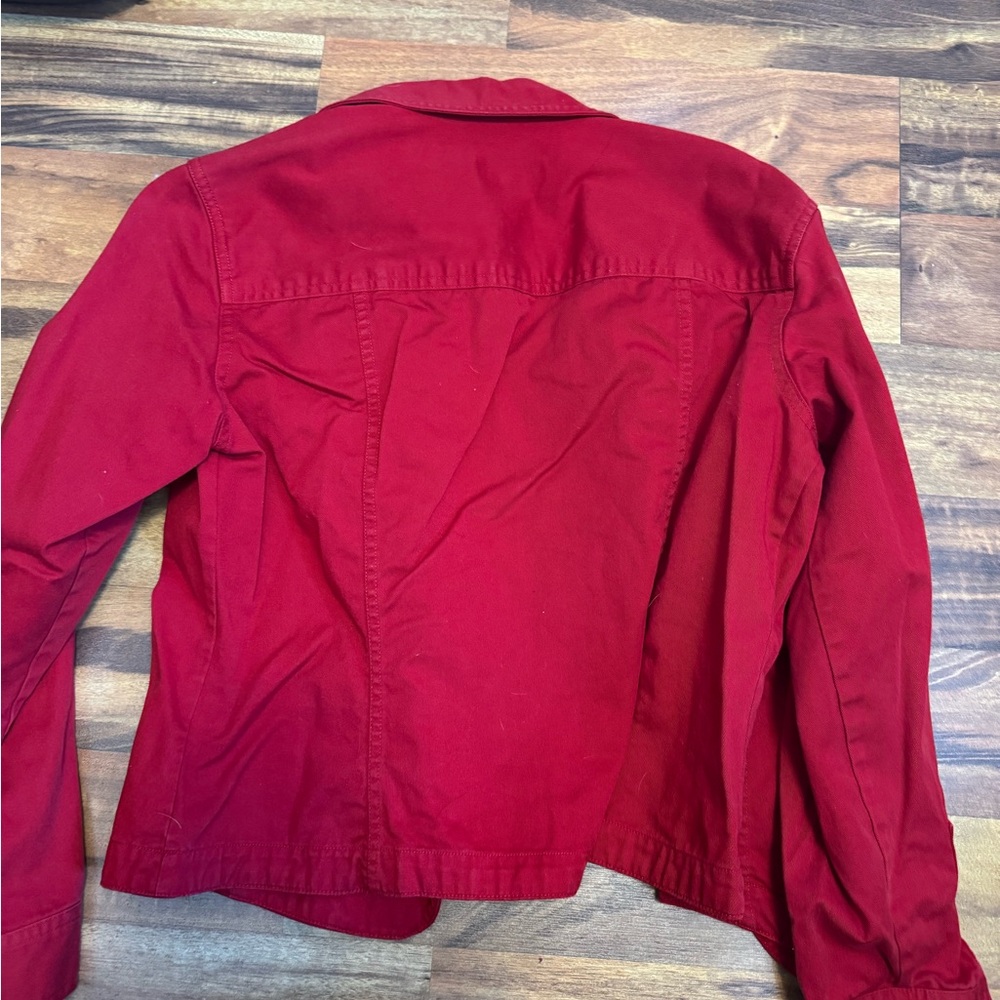 Red Jean Jacket - Picture 3 of 3